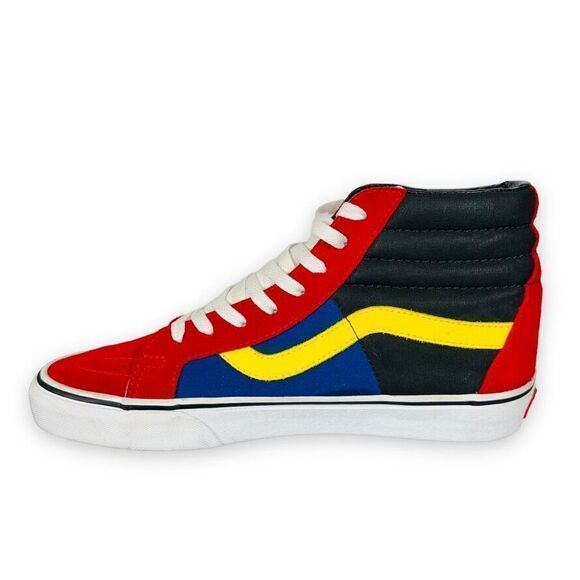 Vans SK8-Hi OTW Rally Red / Blue / Black / Yellow Men's 9 Women's 10.5 - Picture 6 of 11